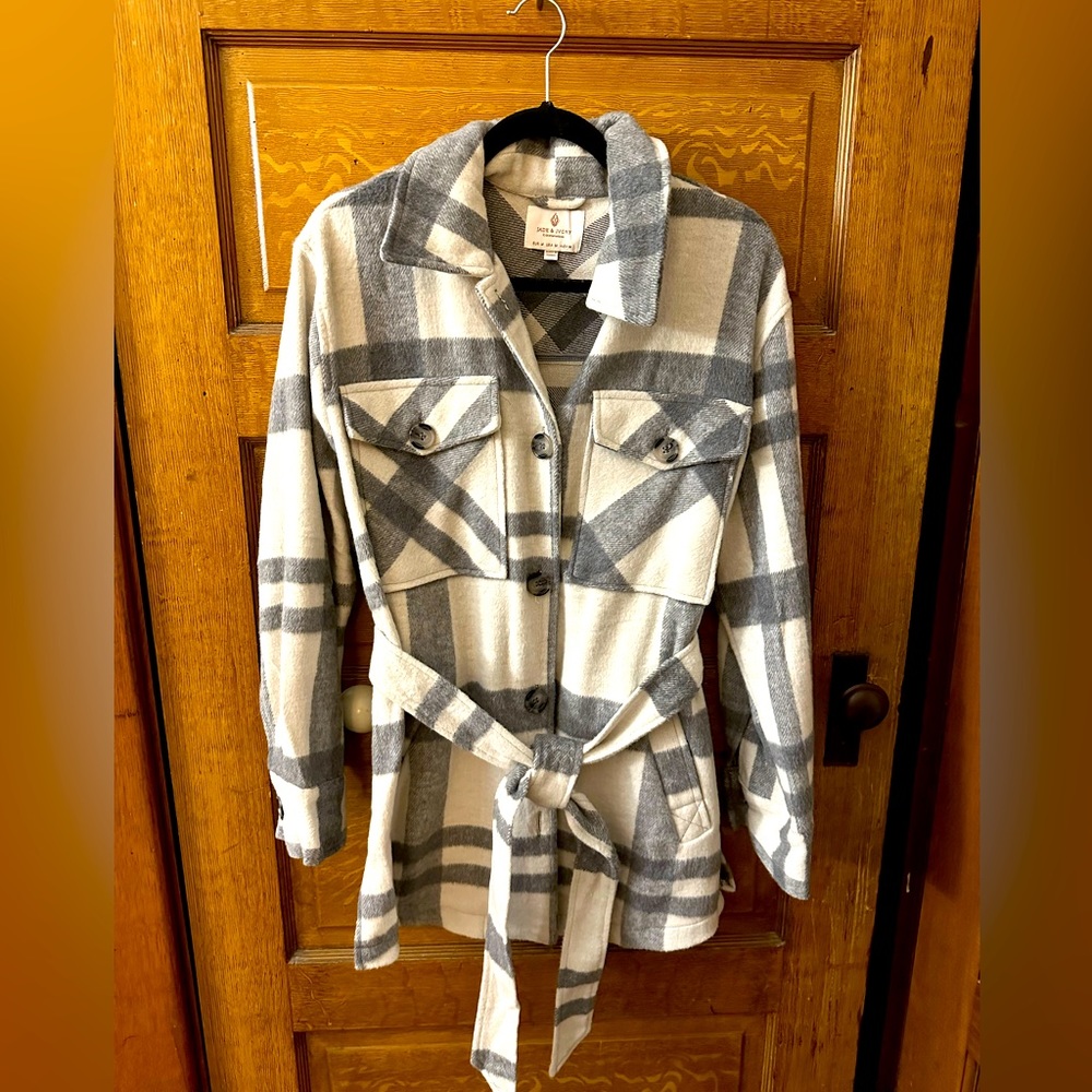 Grey and White Coat